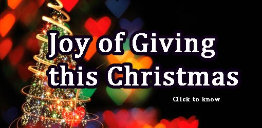 May I encourage you, to seek to find ways to give to those who can't give back, to learn to give simply for the joy of giving this christmas.